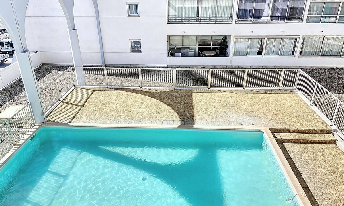 Le Barcares Apartment | Air-conditioned apartment for 4 with pool, terrace and sea view