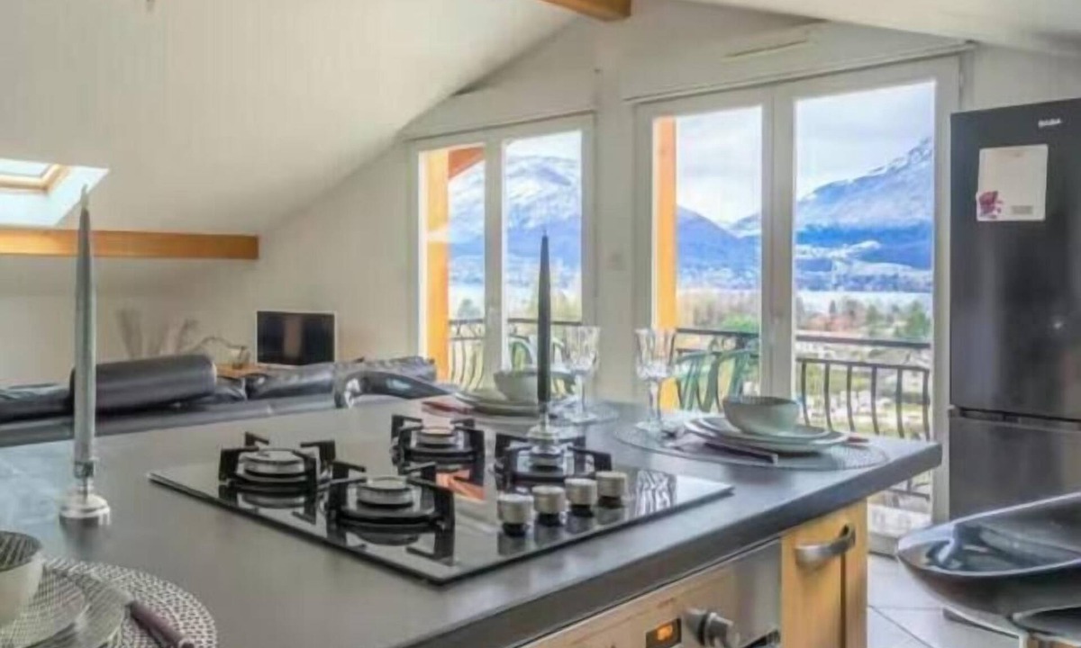 Cessenaz Apartment | Annecy: Lake View, Open Floor Plan & Bright, Natural, Peaceful