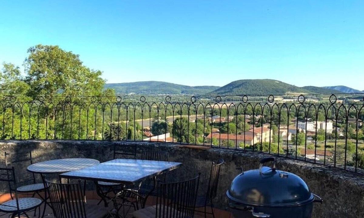 Montboucher-sur-Jabron Apartment | Apartment in a 13th-Century Château — Private Terrace, Pool & Panoramic Views