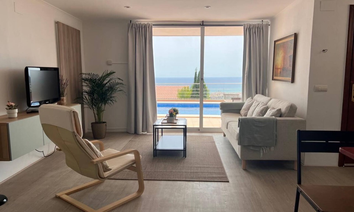 Sitges Apartment | Apartment attached to villa with panoramic views and private pool