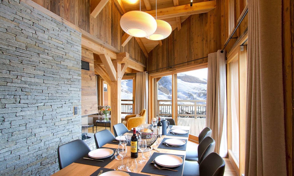 Mont-de-Lans Condo | Appartement-chalet + sauna, couloir de nage & vue