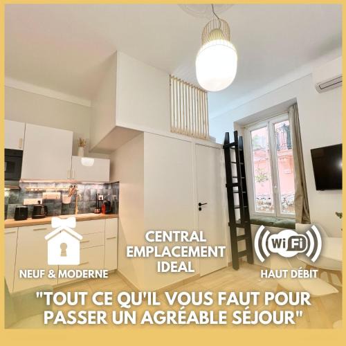 Cap d'Ail Apartment | Appartements neuf - Frontière de Monaco - clim - WIFI