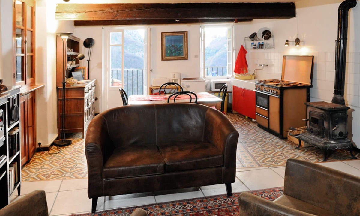 Saorge Apartment | Beautiful Apartment, Balcony with Stunning View on Mountains and River