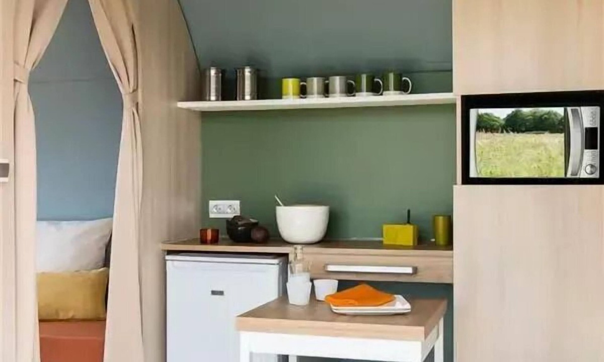 Salles-Curan House | Camping Beau Rivage* - Sweet Coco Tent 3 Rooms 4 People