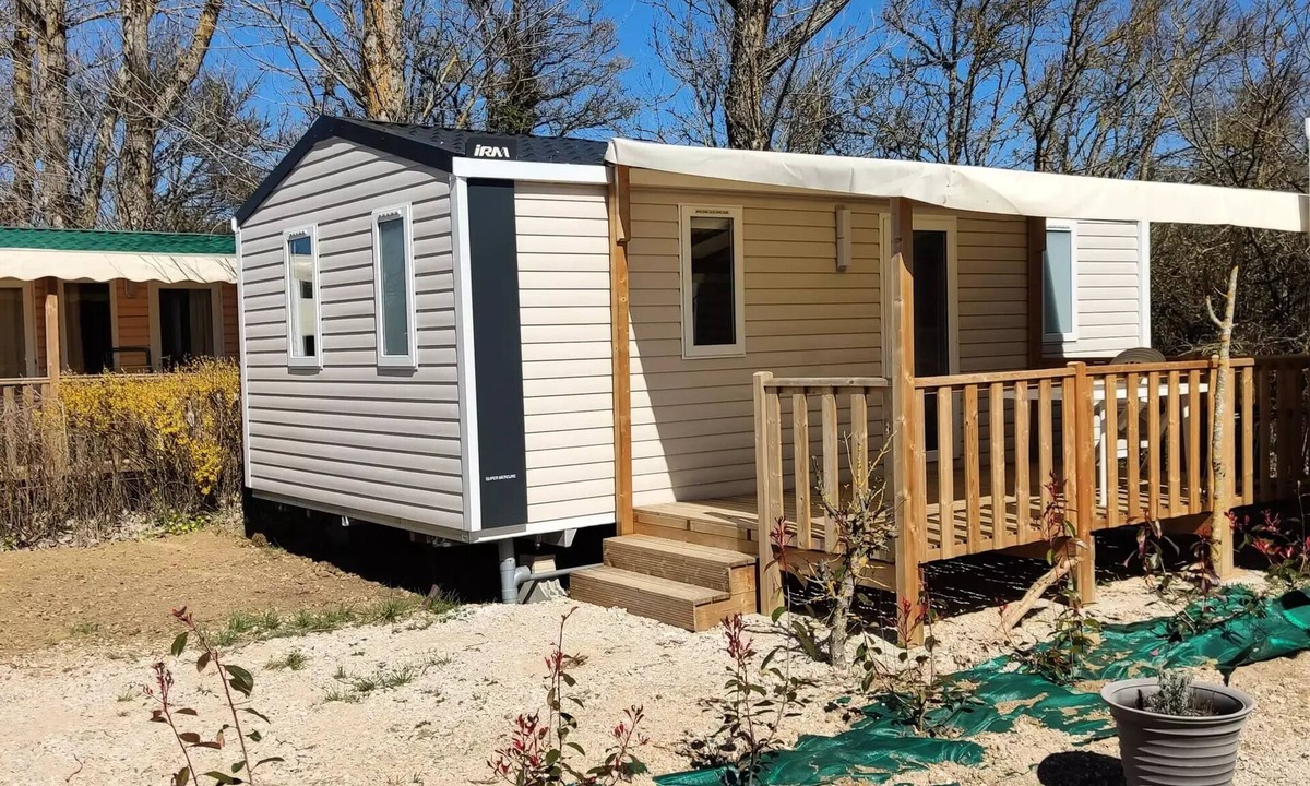 Recoules-Previnquieres House | Camping Le Plô * - Mobile home 4 people