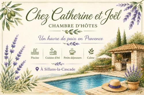 Sillans-la Cascade Bed & Breakfast | Chez Catherine et Joël "chambre avec piscine et cuisine d'été"