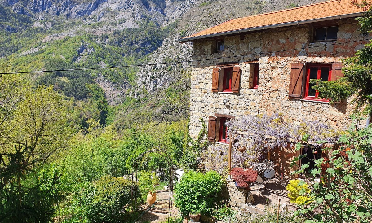 Lantosque House | Cote D'azur Maison de Charme Magnifique vue Arrière Pays Niçois