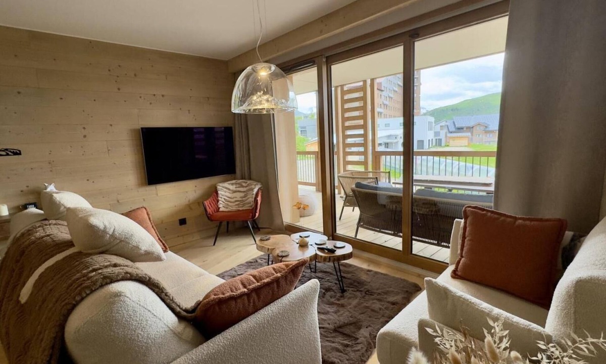 Bergers Apartment | Fitness, swimming pool, sauna, hammam, balcony, tv, ski locker, 60m², Alpe d'Huez