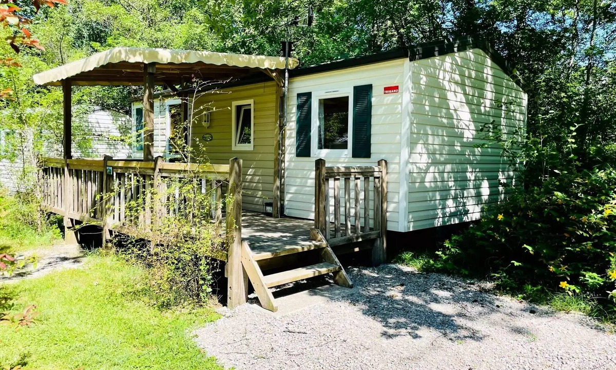 Camon House | Flower Camping LA GDPOLA * - Mobile home Oak Comfort 30m2 - 2 bedrooms + covered terrace 14m2 4 people