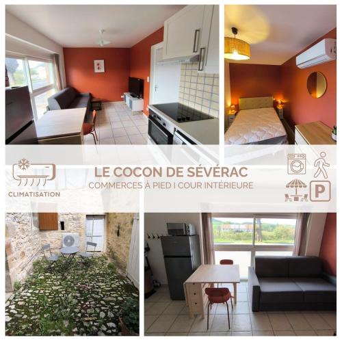 Severac-d'Aveyron Apartment | Le Cocon de Sévérac I Clim & cour intérieure