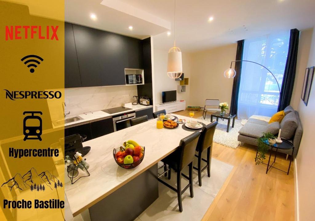 Secteur 2 Apartment | Le Huppé, Hypercentre, proche Bastille, WIFI illimité & Netflix