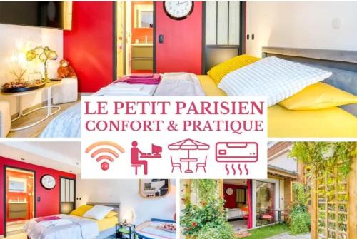 Pantin Apartment | Le Petit Parisien- Bienvenue - Netflix - Terrasse - Parking - Porte de Paris - Climatisation - Guide visite à Paris OFFERT