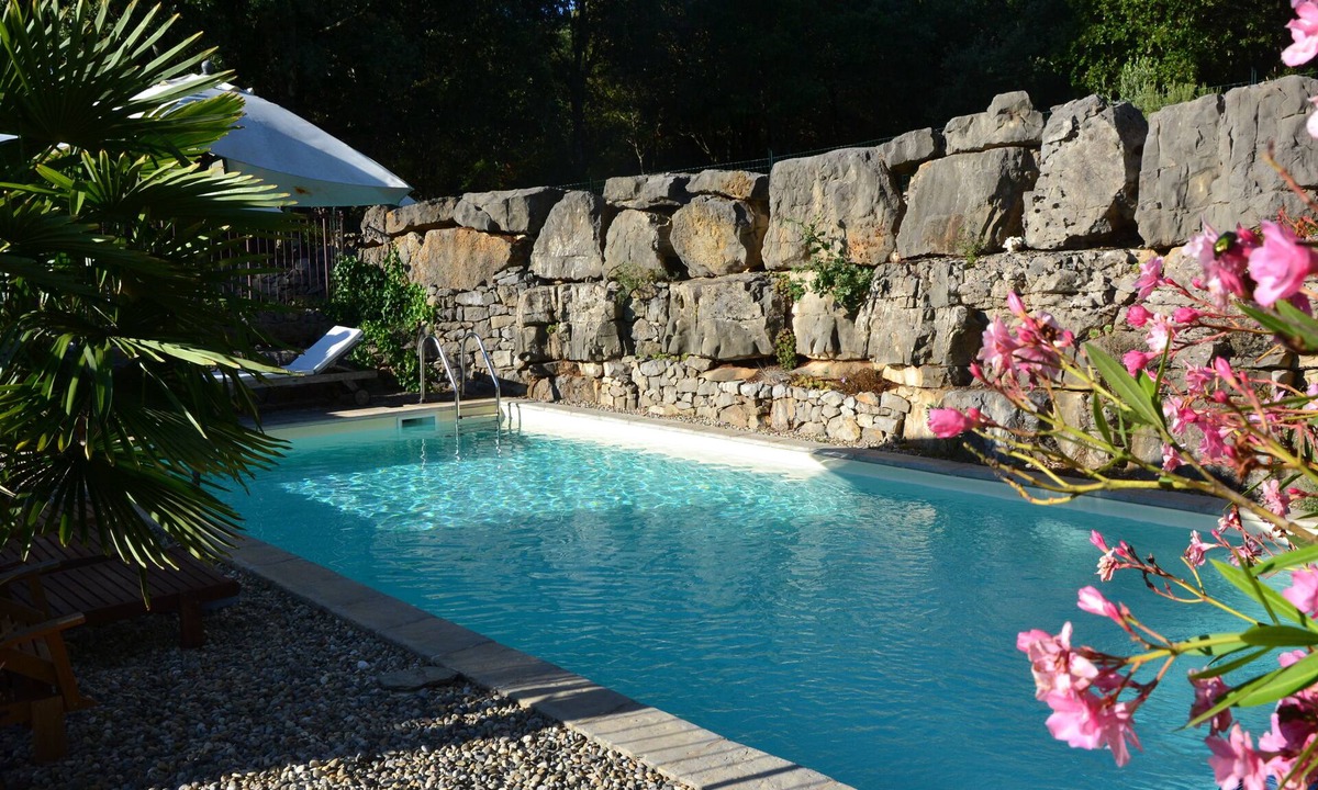 Les Vans House | Magnificent 19th century stone Mas, large swimming pool, large wooded property