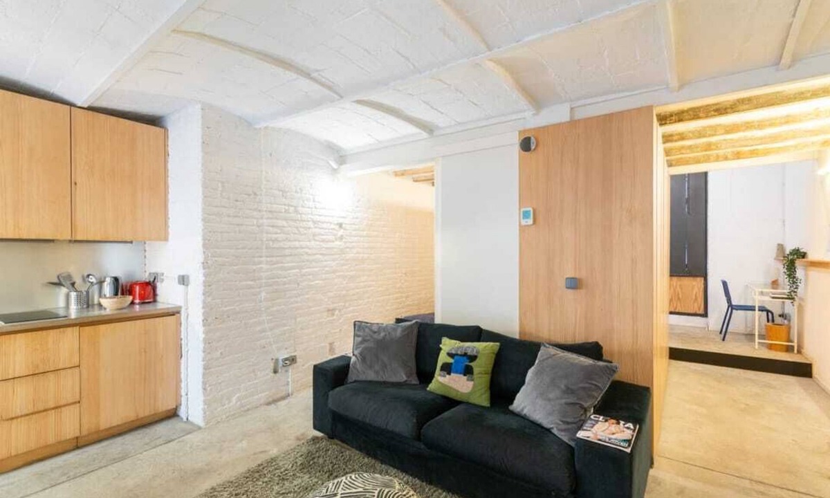 Poblenou Apartment | Patio 1BR Apartment in Brilliant Barcelona with AC