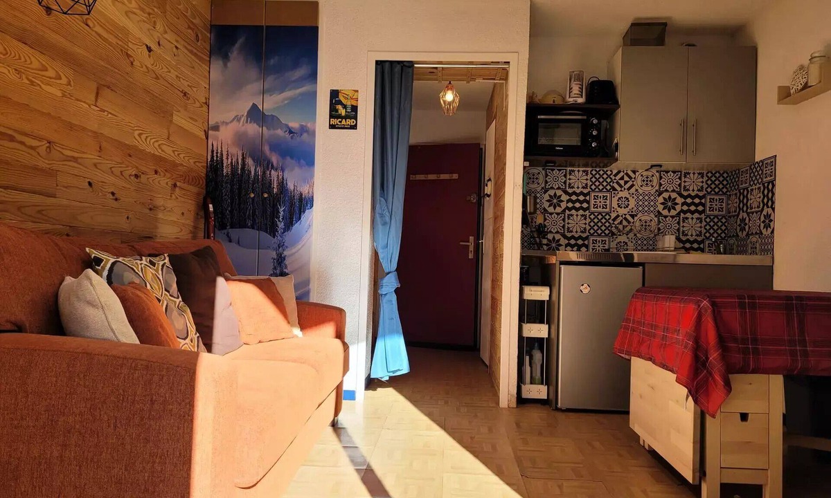 Pra Loup Apartment | Residence Marmottes Bleues - Studio for 4 People