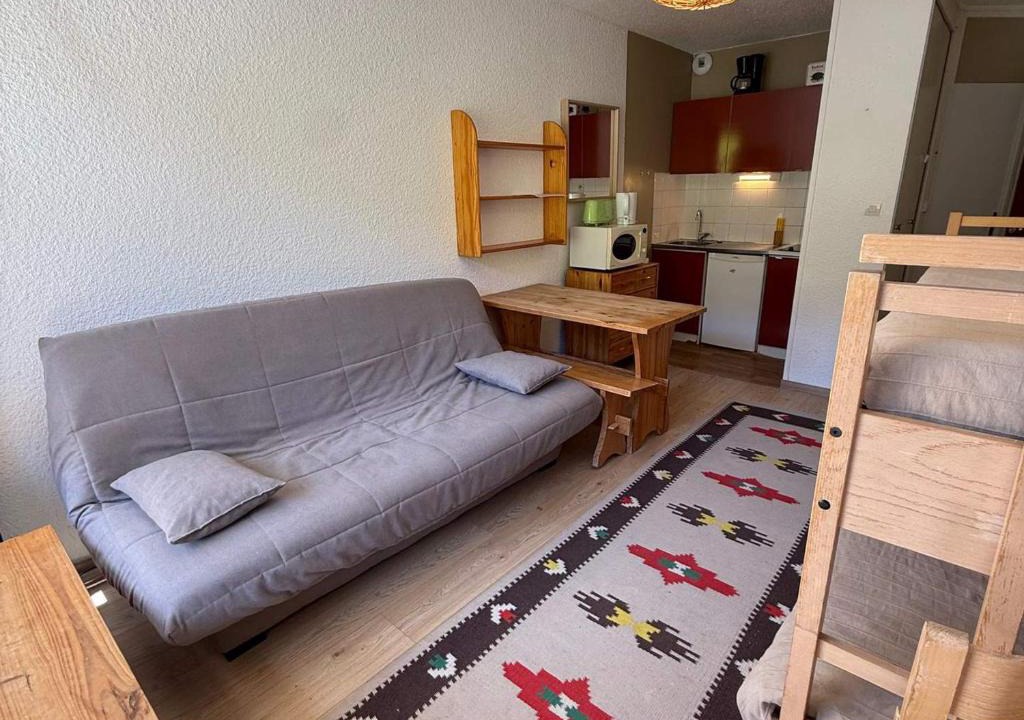 Prapoutel Apartment | Studio 3 couchages au pied des pistes avec balcon - FR-1-557-86