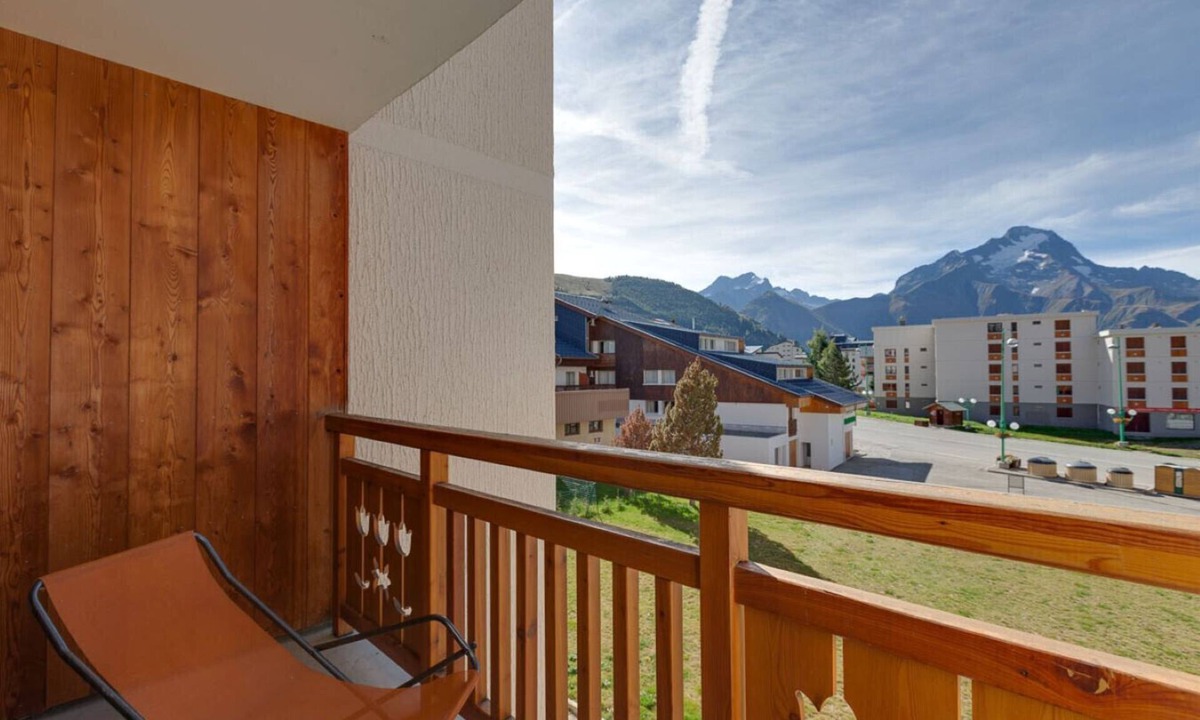 Mont-de-Lans Apartment | Studio 4 ppl near the ski staion and balcony