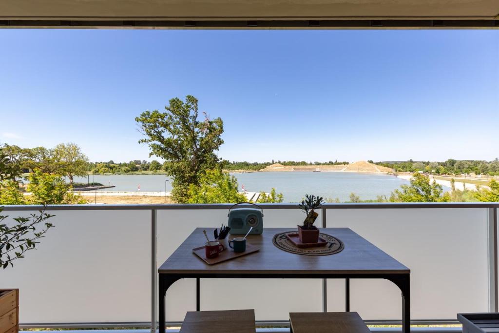 Monteux Apartment | Studio balcon vue lac, près de Spirou Naruto, Wave Island à Monteux