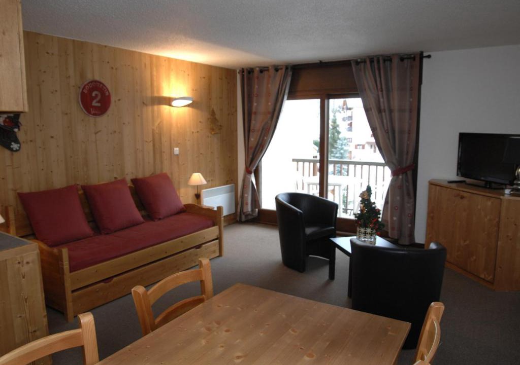 Valloire Apartment | Studio cabine sud, 4 pers, balcon, casier à skis - FR-1-263-380