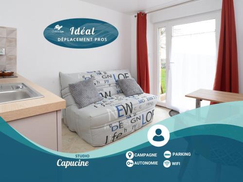 Braud-et-Saint-Louis Apartment | Studio Capucine - terrasse privative - Chelona'Loc
