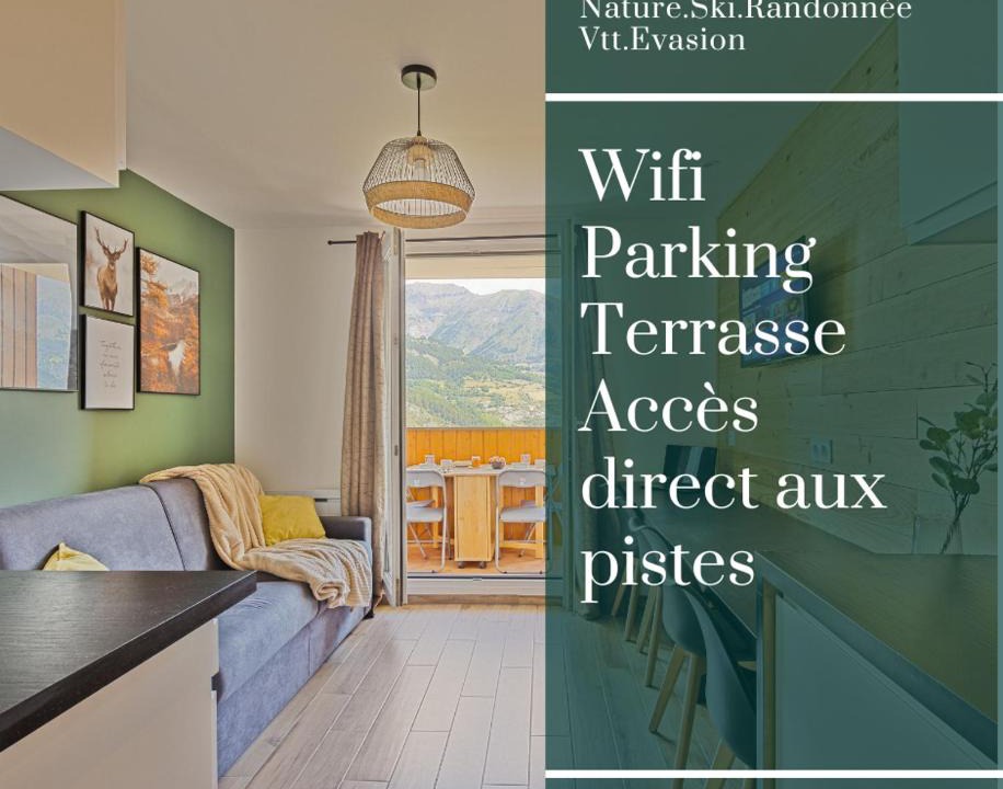 Allos le Seignus Apartment | Studio de charme avec vue sur le Val d'Allos, parking et Wifi gratuit