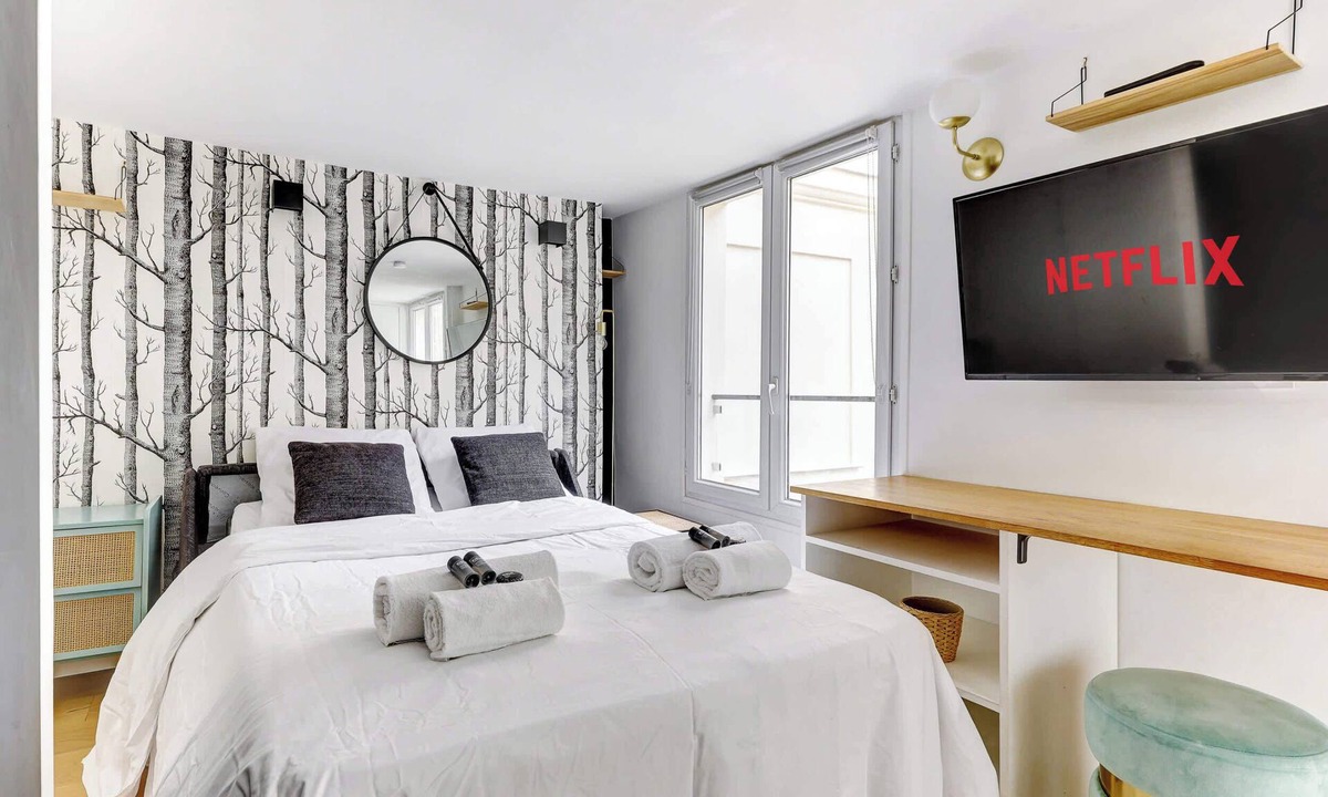 Quartier du Mail Apartment | Studio lumineux au centre de Paris