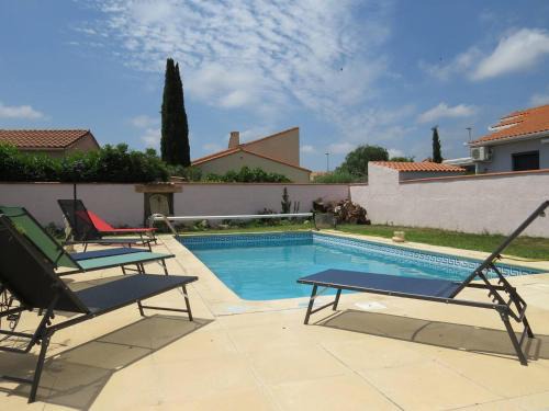 Saint-Hippolyte Villa | Villa familiale avec piscine privée près des plages - FR-1-529-156
