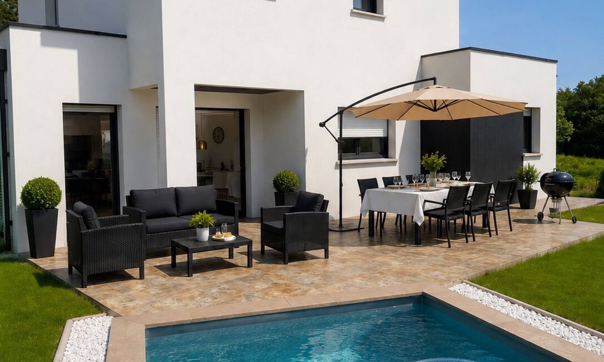 Lanildut Villa | Villa l'oeil de l'horizon with swimming pool