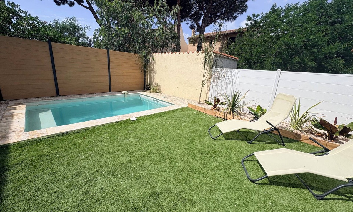 Le Grand Large House | Villa with pool Canet plage 800m from the sea