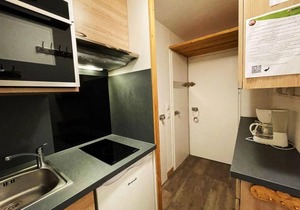 10m from resort center, 1st floor, balcony, tv, 24m², Les Menuires