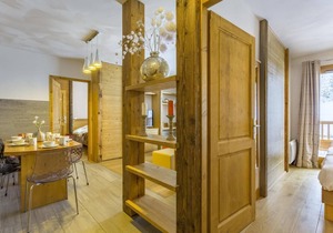 150m from resort center, fitness, swimming pool, sauna, hammam, balcony, tv, 112m², Tignes