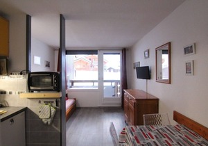 210m from shops, Ground floor, balcony, tv, ski locker, 25m², Alpe d'Huez