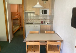 Comfortable studio in Tignes for 4 people with kitchenette
