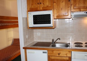 Cozy studio 4 ppl, south balcony, Tignes center