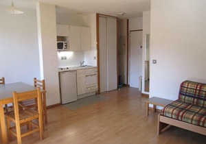 Wifi, 50m from resort center, 5th floor, balcony, parking, tv, ski locker, 26m², Brides Les Bains