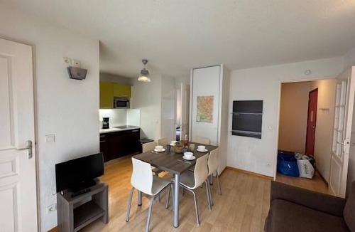 Chantemerle Apartment | 350m from resort center, 3rd floor, view ski slopes, balcony, 33m², Serre Chevalier
