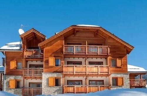 Chantemerle Apartment | 350m from resort center, 3rd floor, view ski slopes, balcony, 33m², Serre Chevalier