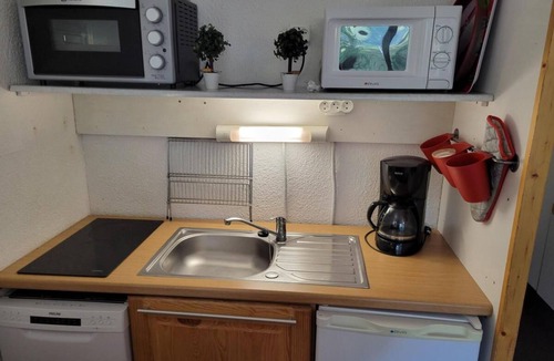 Arc-2000 Apartment | 8th floor, view ski slopes, balcony, 28m², Les Arcs