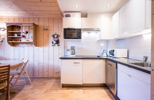 Saint-Francois-Longchamp Apartment | Apartment 'Centre Station Appt Pied Des Pistes' with Mountain View
