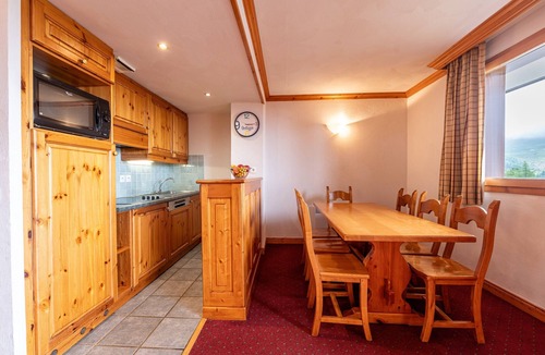 Plagne Centre Apartment | Apartment 'Résidence Aspen' in the Alps with Mountain View of Mont Blanc Range
