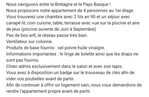 Uhart-Cize Apartment | Appartement Entre terre et mer 4 personnes