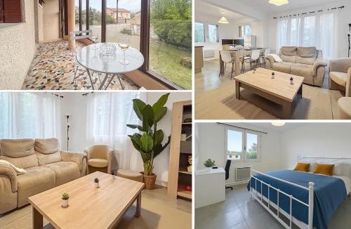 Saint-Bonnet-de-Mure Apartment | Appartement Avec Balcon & Jardin