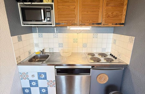 Prapoutel Apartment | At the slopes, 2 rooms for 5 pers, balcony, valley view
