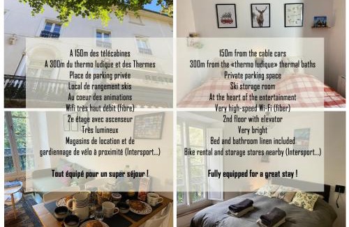 Bagneres-de-Luchon Apartment | AU 47 ALLÉES D'ETIGNY - CENTRAL & STANDING - avec parking - Linge de lit et de toilette inclus
