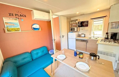 Saint-Cyprien House | Camping Le Bosc* - Mobil-home Select TV LV Clim Plancha 3 Rooms 4 adults + 1 child under 12 years old