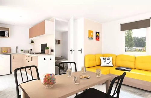 Alrance House | Camping Les Cantarelles * - Mobil home Comfort - 2 bedrooms - Lake view 4 people