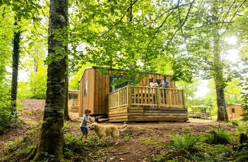Saint-Gerons House | Camping Les Rives du lac Cantalès * - Riviera 2 bedroom mobile home 6 people