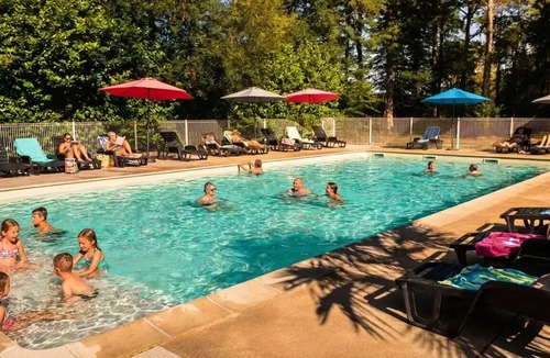 Saint-Gerons House | Camping Les Rives du lac Cantalès * - Riviera 2 bedroom mobile home 6 people