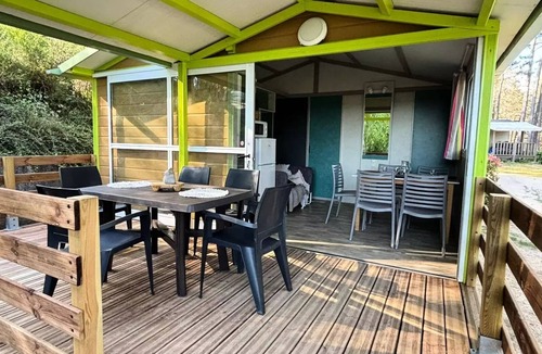 Ucel Ski Chalet | Camping Ushuaïa Villages les Pins d'Ucel * - MIMOSA - Chalet 27m² + TV for 5 people