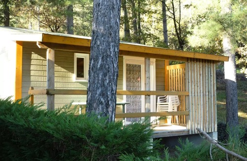 Ucel Ski Chalet | Camping Ushuaïa Villages les Pins d'Ucel * - ROMARIN - Chalet 21 m² bunk beds for 4 people